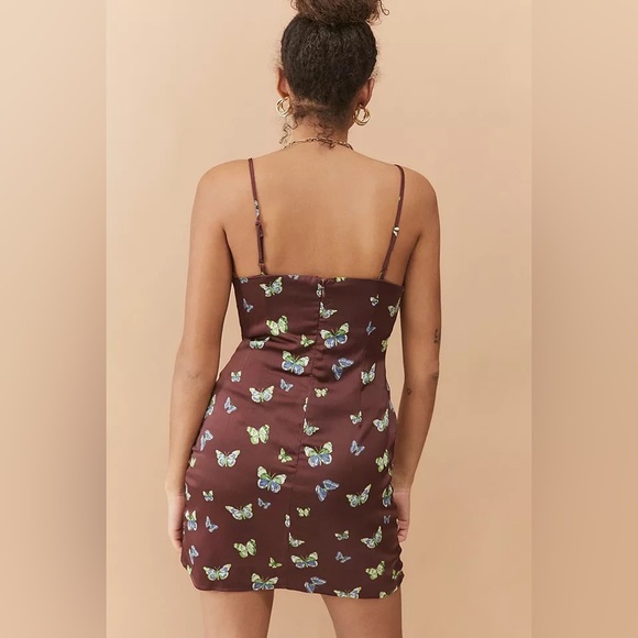 NEW Urban Outfitter brown butterfly dress - Picture 2 of 4